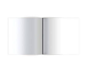 Creative concept blank white brochure isolated on plain background , suitable for your element...