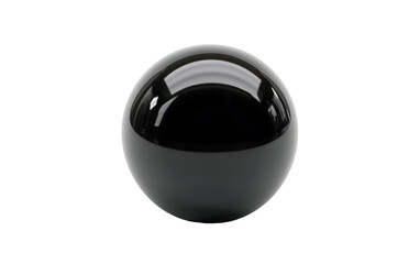 Black Pool Ball on Transparent Background, PNG, Generative Ai