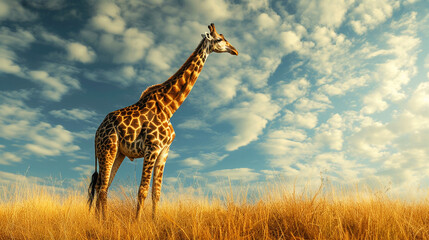 giraffe in the wild. Generative Ai.