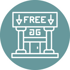 Free Entry Icon Style