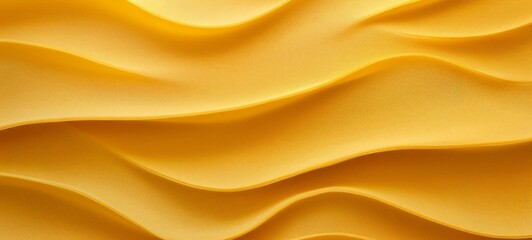 Gold yellow shiny satin silk swirl wave background banner panorama long - Abstract textile fabric...