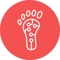 Digital Footprint Icon Style