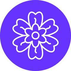 Alpine Forget Me Not Icon Style