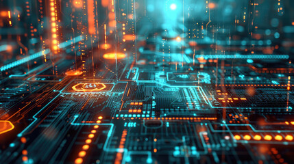 Obraz premium Digital Technology