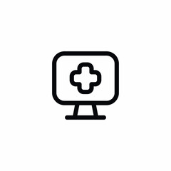 Obraz premium Medical Health Healthcare Emergency App Application Icon Vector