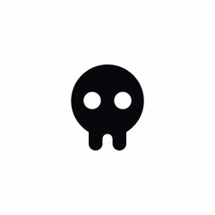 Skull Shadow Ghost Vector Icon