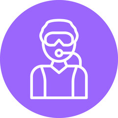 Diver Male Icon Style