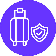 Travel Insurance Icon Style