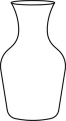 Flower Vase Outline