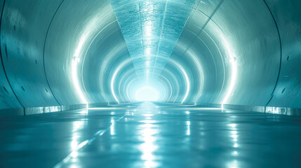 Glowing Pathway: Bright Tunnel Adventure