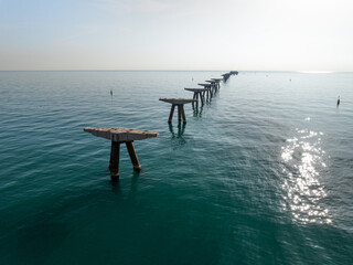 Pantalan del Puerto de Sagunto en Valencia