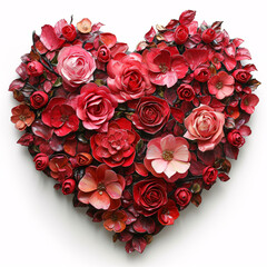 Flowers Heart Shape Enveloped in Love A Valentine's Embrace
Red Rose Flowers Heart Shape Love Struck A Valentine's Affair