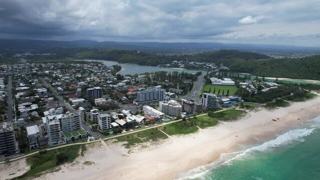 Palm Beach - Gold Coast - Queensland QLD - Australia - Drone Shot