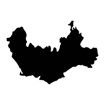 Namangan Region map, administrative division of Uzbekistan. Vector illustration.