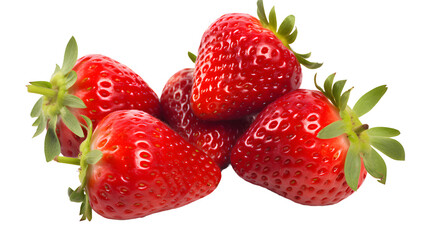Strawberry isolated, transparent PNG background