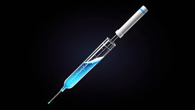 pipette icon clipart isolated on a black background.