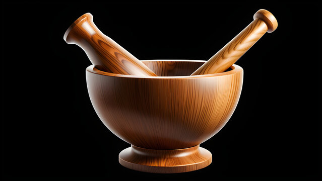 recommend clip art: wood mortar and pestle icon clipart isolated on a black background. with black copy space. black mortar and pestle