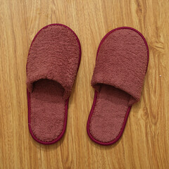 Bathrobe set - Hanger with clean bathrobe and towel on light wall bathrobe mockup