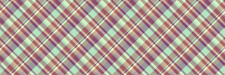 Reel fabric pattern tartan, simple texture seamless background. Volume check plaid textile vector in light and pink colors.