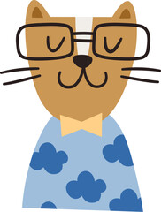 Cat In Clothes Portrait