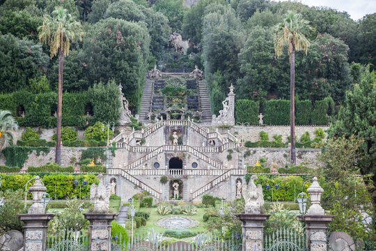 The garden of the villa Garzoni in Collodi, Italy.