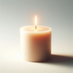 Fototapeta na wymiar Aromatic candle and flowers 