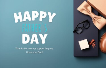 Happy Father's day greeting card social media post and banner design 