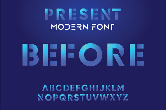 Creative modern technology alphabet fonts. Abstract typography urban sport, techno, fashion, digital, future creative logo font. vector illustration