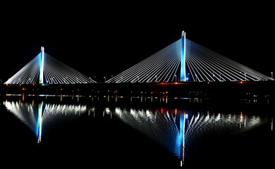 Shining Bridge in Busan Night View