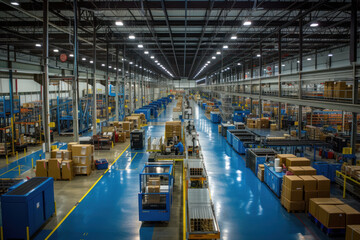 Fototapeta premium Production industry equipment at manufacturing buildings
