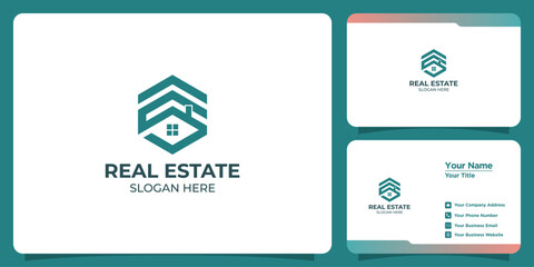 buildings real estate logos and business cards