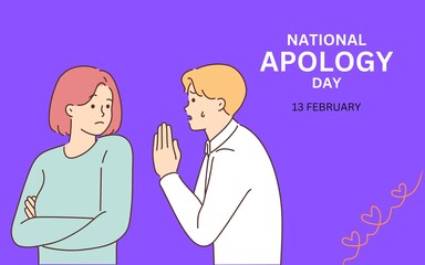 PURPLE NATIONAL APOLOGY DAY TEMPLATE DESIGN 