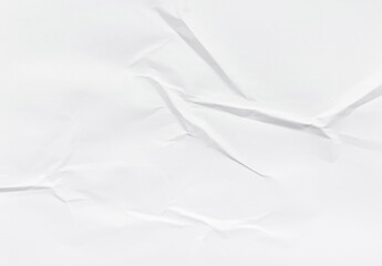 Fototapeta premium White Crumpled Paper Background