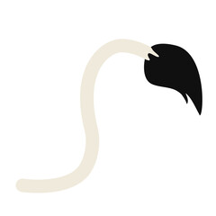 Cartoon animal tail icon
