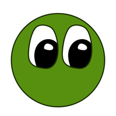 Cartoon pea icon