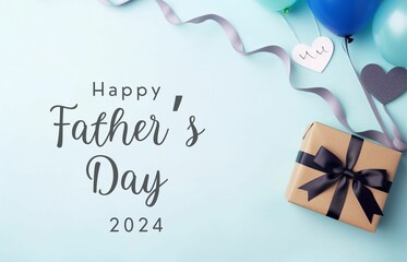 Happy Father's day greeting card banner design 