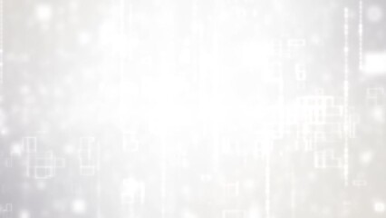 Abstract white particle business corporate digital technology on elegant clean gray Background. Modern motion pattern graphic network cyberspace concept.