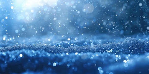A blurry image of a snow covered ground. Suitable for winter themes and nature backgrounds