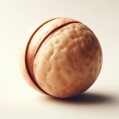 macadamia nut on white
