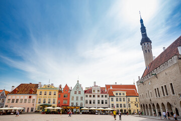 Tallinn, Estonia. Town hall square