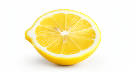 Slice of fresh ripe lemon