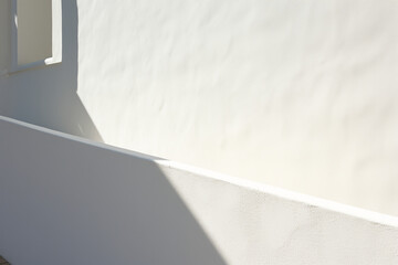 A simple white wall and shadows on it