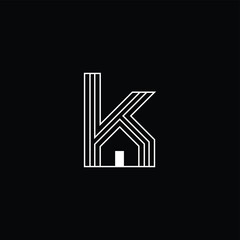 Outline K and Home Logo