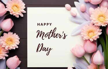 Happy Mother's day event poster background 