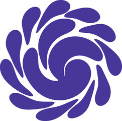 Obraz premium Fluid pattern illustration. Liquify abstract hand drawing design element