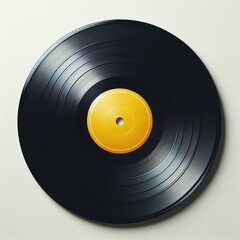 vinyl record on white
