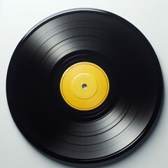 vinyl record on white
