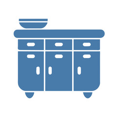 kitchen cabinet icon. isolated kitchen cabinet icon vector illustration from kitchen collection. editable sing symbol can be use for web site and mobile app