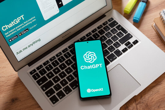 ChatGPT AI chatbot app on the smartphone