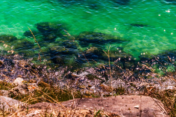 Paisaje en las Islas Cíes, Galicia.